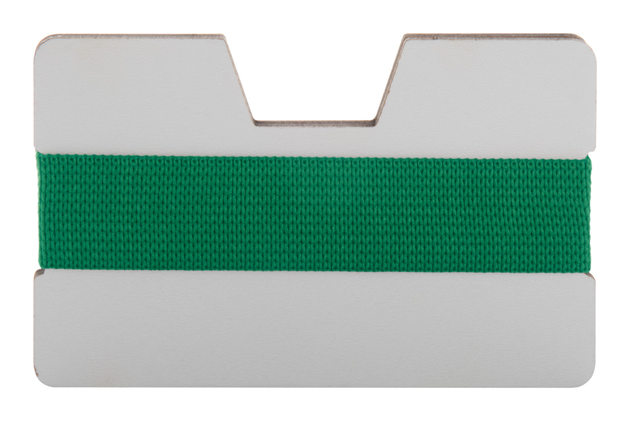 Etui/portfel na karty P110577D zielony / biały
