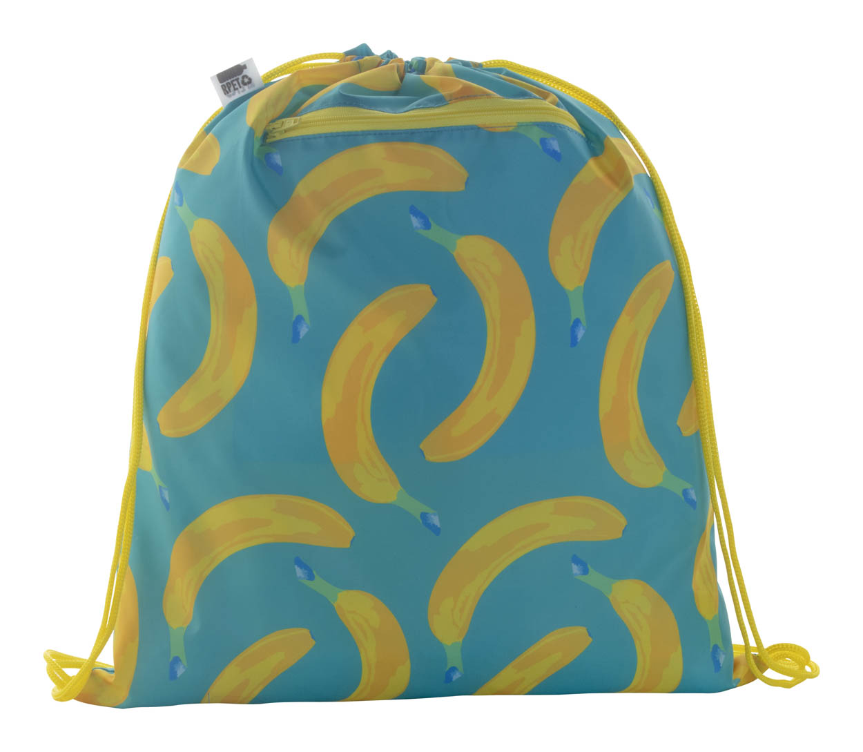 Personalizowany worek ze sznurkami P114285D żółty / biały