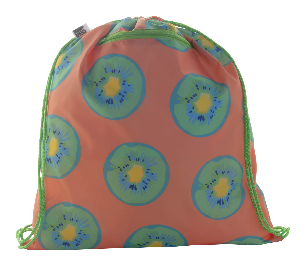 Personalizowany worek ze sznurkami P114285D zielony / biały