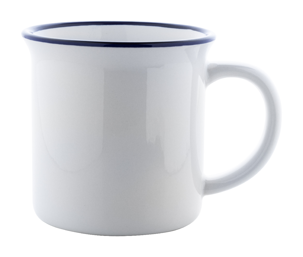 Kubek vintgage sublimacyjny P113387D niebieski / biały