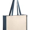 Torba P113976D ciemnoniebieski / naturalny