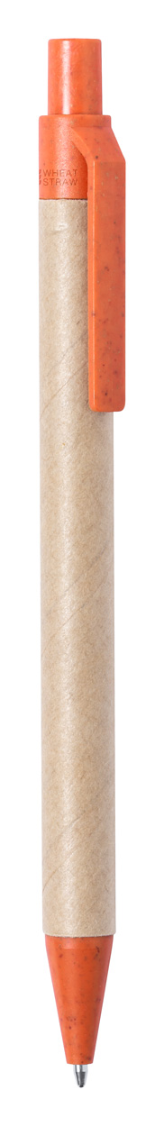Długopis P114223D pomarańcz / naturalny