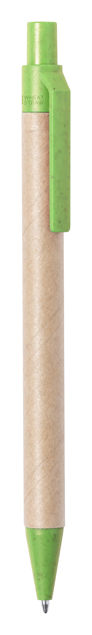 Długopis P114223D zielony / naturalny
