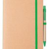 Notes P114250D zielony / naturalny
