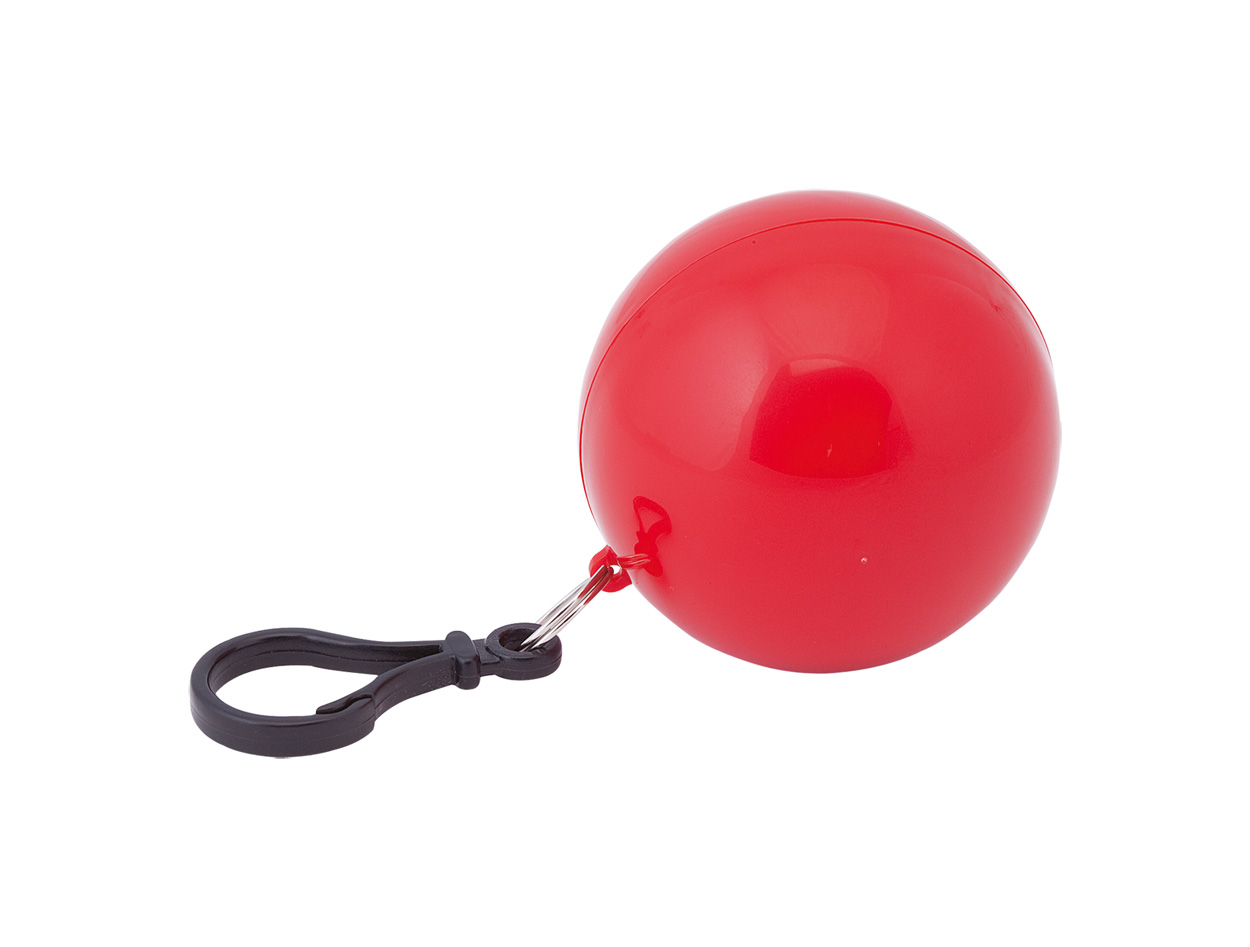 Ponczo w breloku P112307D czerwony