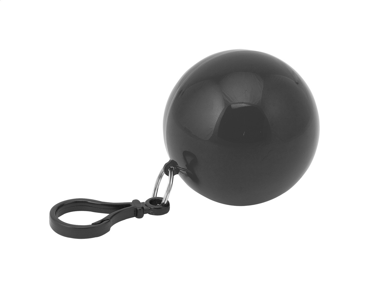 Ponczo w breloku P112307D czarny