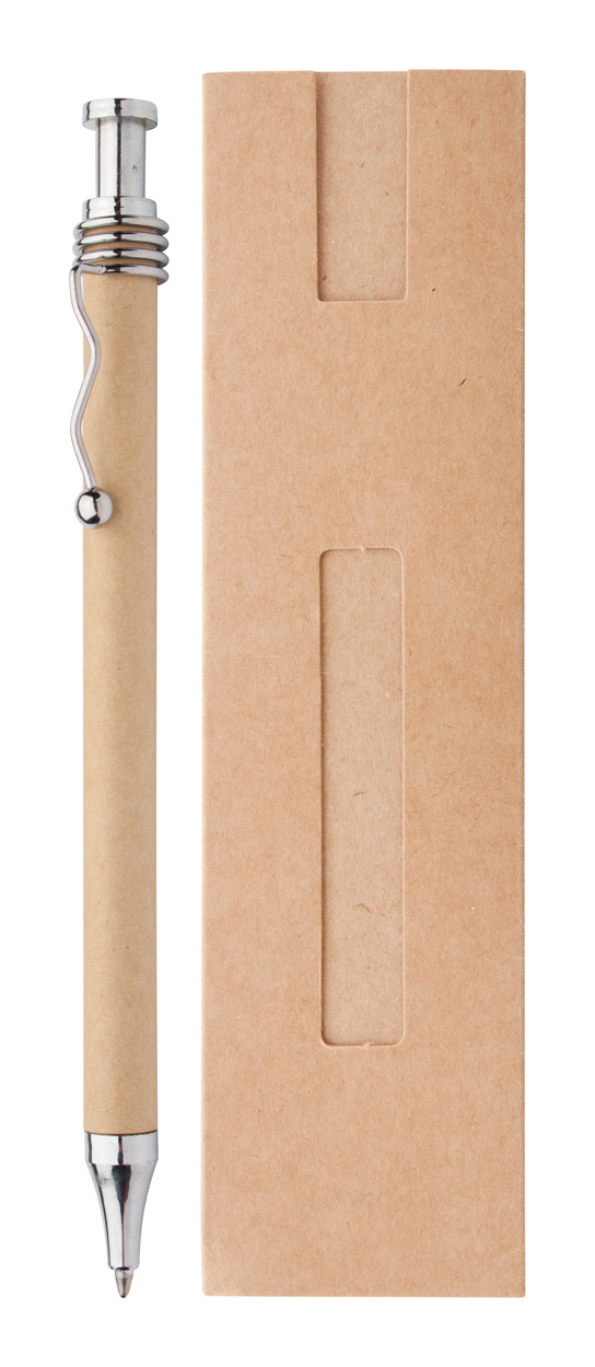 Długopis P112324D srebrny / beżowy