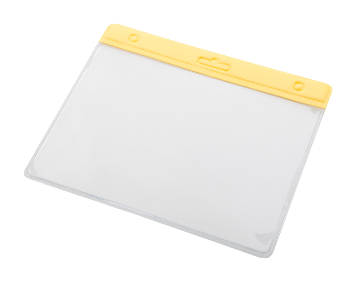 Etui na przepustkę P110624D żółty / transparentny