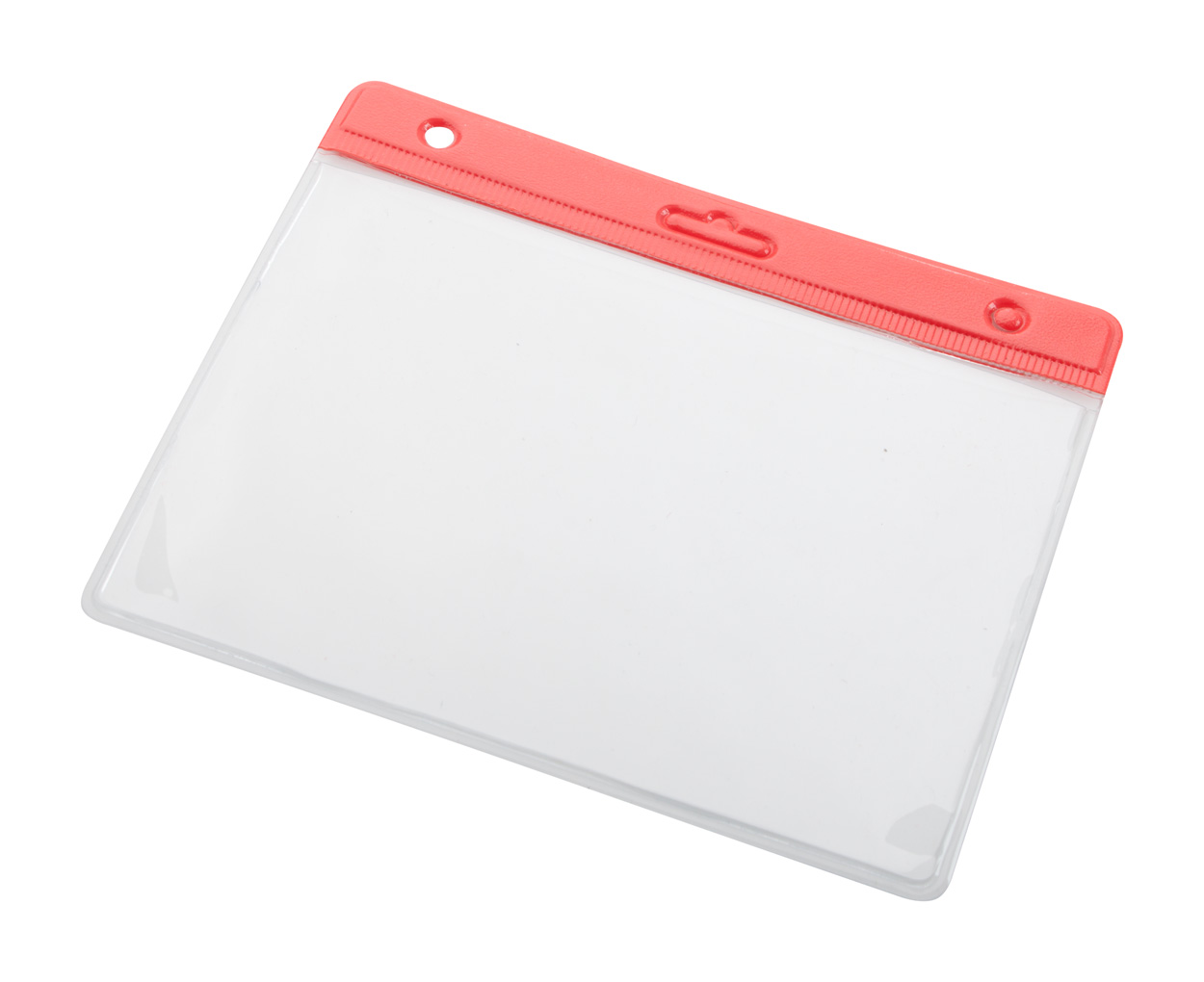 Etui na przepustkę P110624D czerwony / transparentny