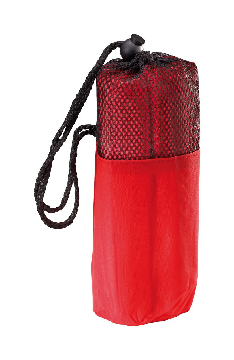 Poncho P112414D czerwony