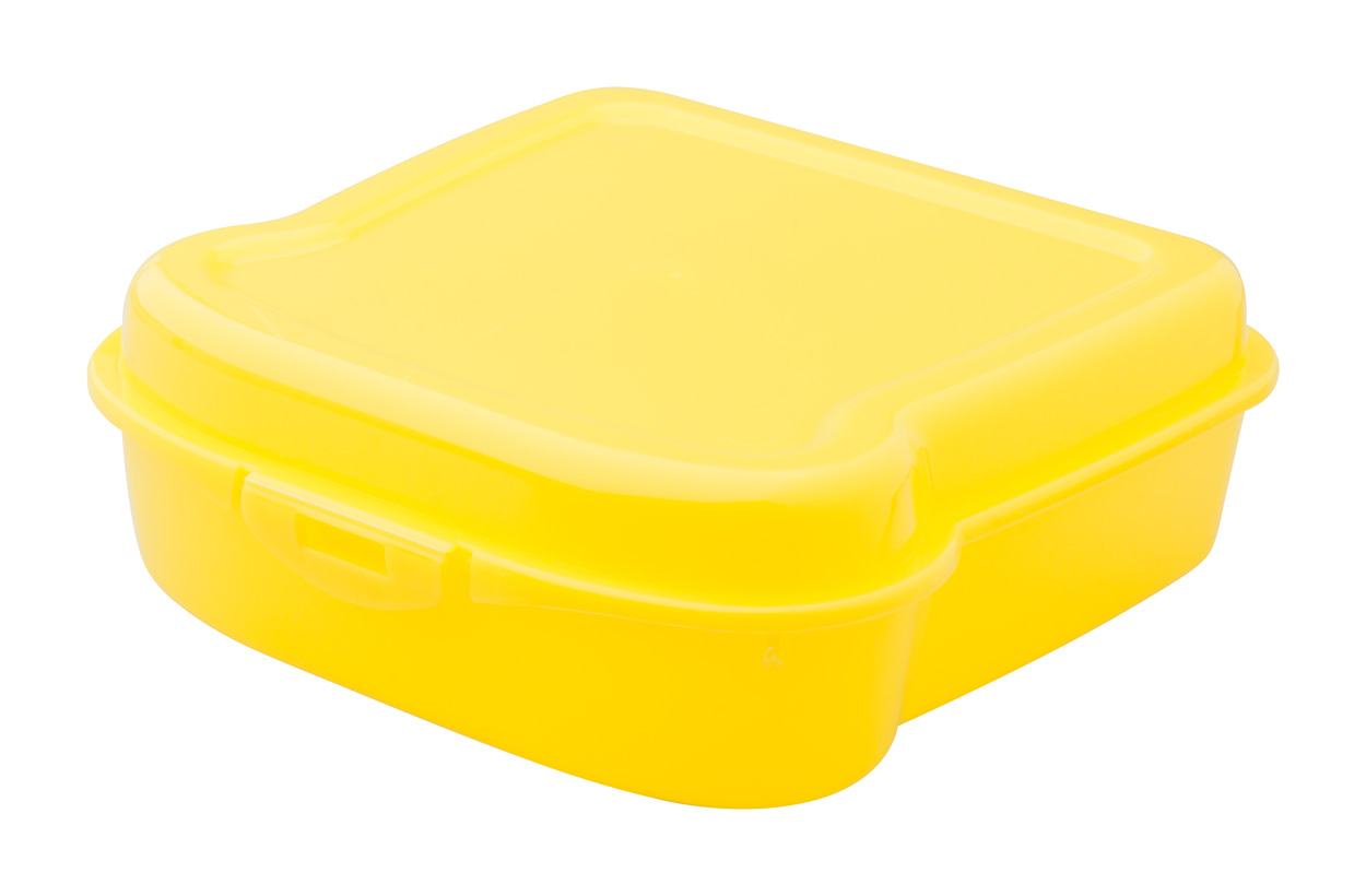 Pojemnik na kanapki P110688D żółty