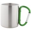 Kubek ze stali nierdzewnej P110856D zielony / srebrny