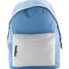 Plecak P111025D jasnoniebieski / biały