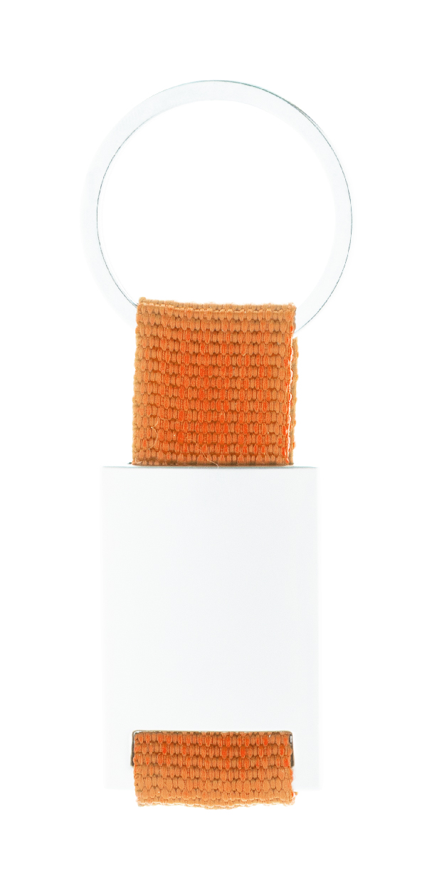 Brelok P111071D pomarańcz / srebrny