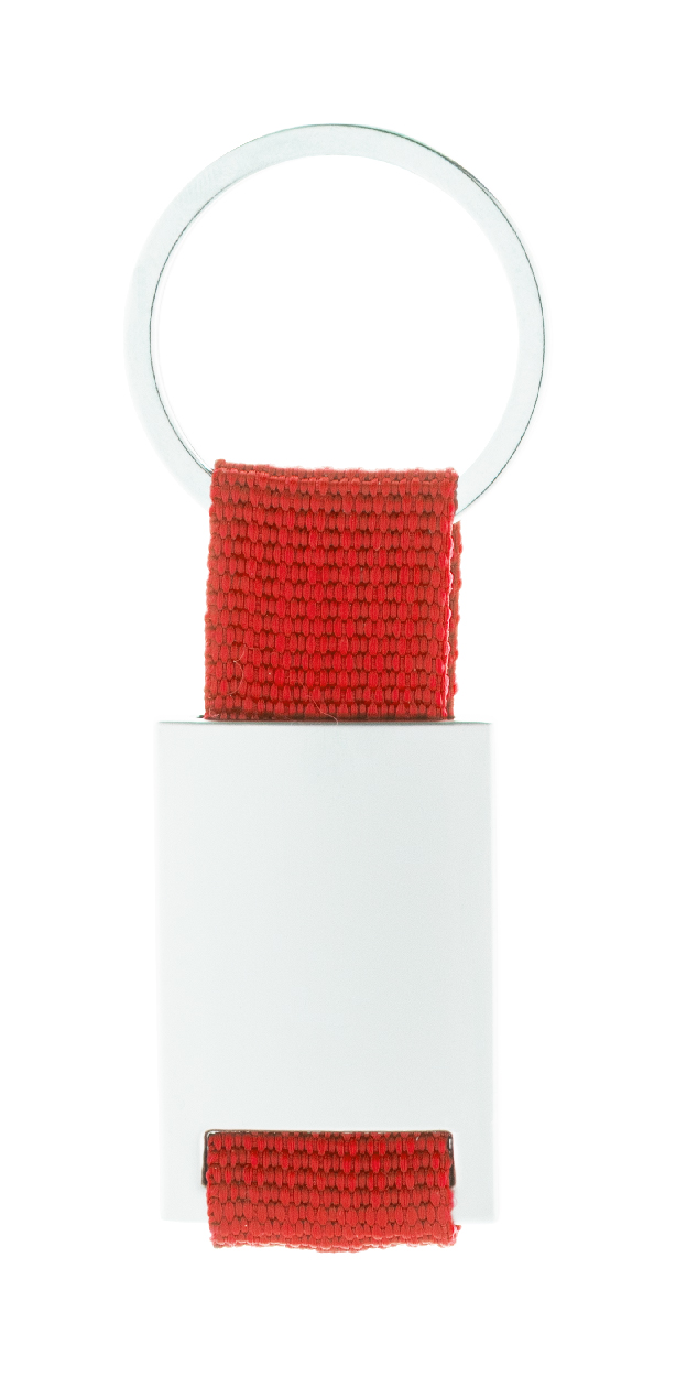 Brelok P111071D czerwony / srebrny