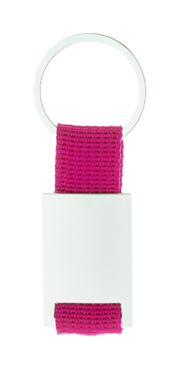 Brelok P111071D fuksji / srebrny