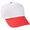 Czapka z daszkiem P111123D biały / czerwony