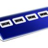 USB hub P111214D niebieski / biały