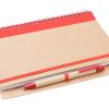 Notes P111378D czerwony / naturalny