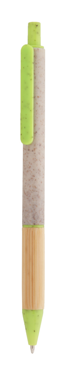 Długopis P116315D zielony / naturalny