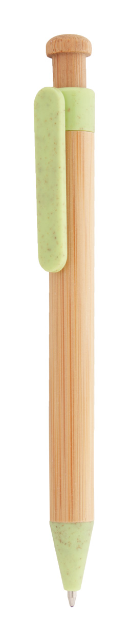 Długopis P116398D zielony / naturalny