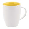 Kubek P117826D żółty / biały