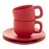 Zestaw filiżanek do espresso P118134D czerwony