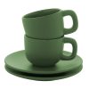 Zestaw filiżanek do espresso P118134D zielony