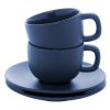 Zestaw filiżanek do cappuccino P118139D ciemnoniebieski