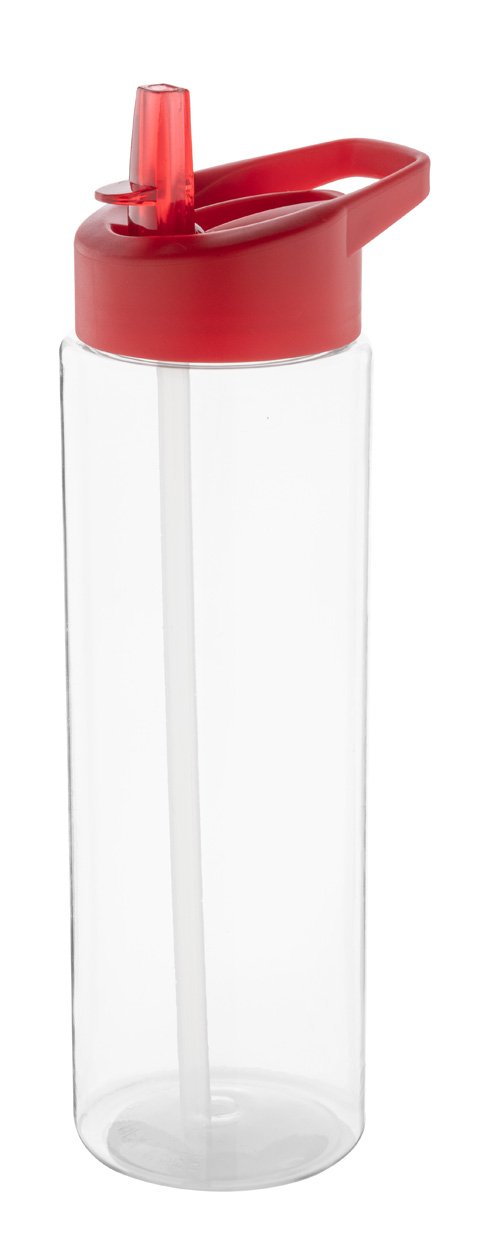 Butelka sportowa RPET P118740D czerwony