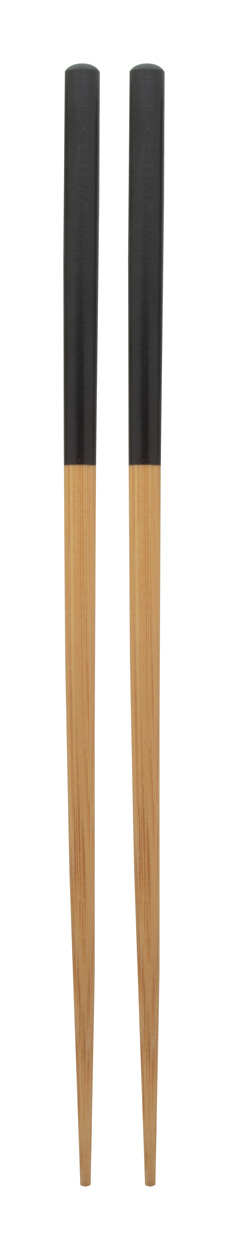 Pałeczki bambusowe P114491D czarny / naturalny