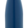 Butelka ze stali nierdzewnej z recyklingu P117721D ciemnoniebieski