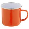 Kubek emaliowany P117814D pomarańcz / biały Kubek emaliowany P117814D pomarańcz / biały