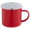 Kubek emaliowany P117814D czerwony / biały Kubek emaliowany P117814D czerwony / biały