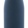Butelka z ze stali nierdzewnej z recyklingu P118772D ciemnoniebieski