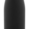 Butelka z ze stali nierdzewnej z recyklingu P118772D czarny