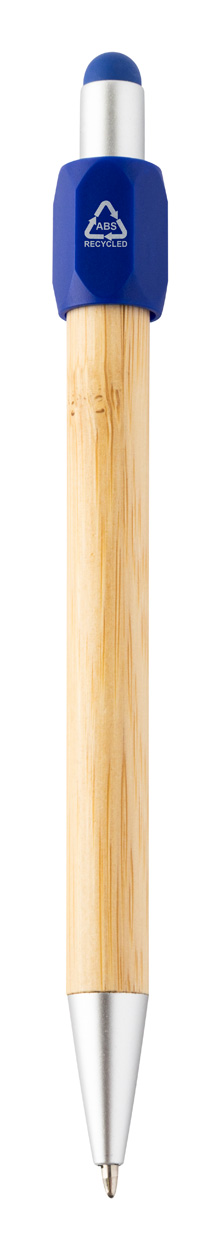 Długopis spinner P119471D niebieski / naturalny