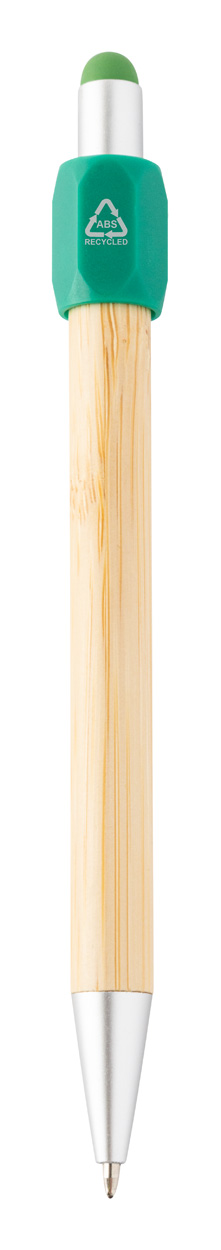 Długopis spinner P119471D zielony / naturalny