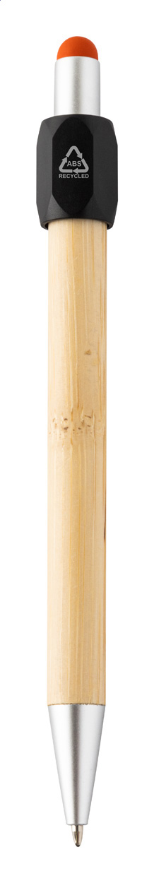 Długopis spinner P119471D czarny / naturalny