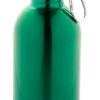 Butelka z ze stali nierdzewnej z recyklingu P118783D zielony