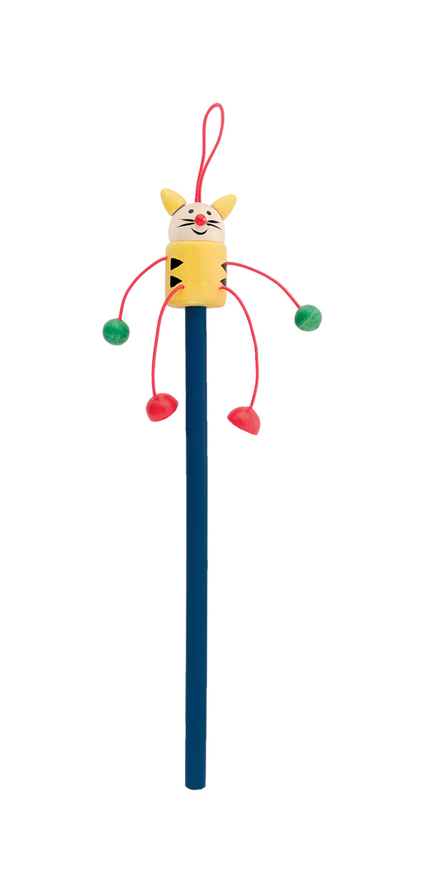 Ołówek, kot P111909D niebieski / żółty