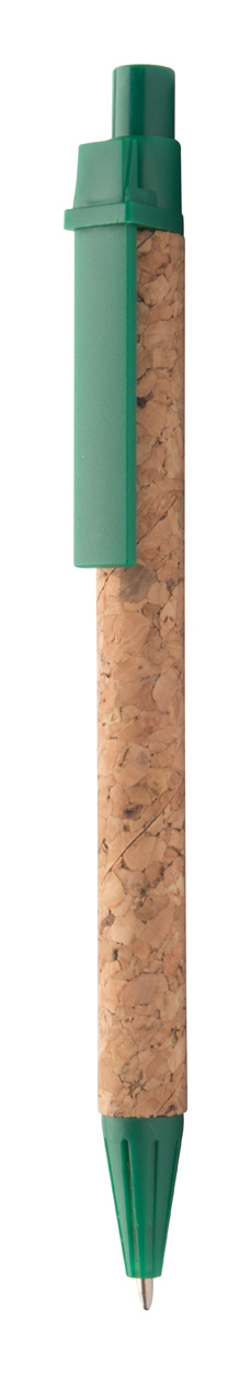 Długopis P112827D zielony / naturalny