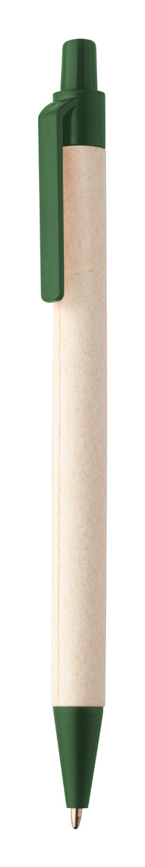 Długopis z kartonów po mleku P118432D zielony / naturalny