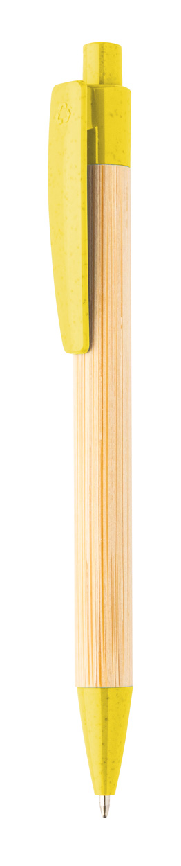 Długopis bambusowy P113463D żółty / naturalny