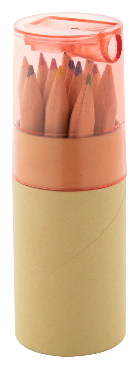 Zestaw kredek P114277D czerwony / naturalny