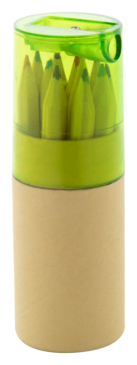 Zestaw kredek P114277D zielony / naturalny