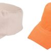 Odwracalna czapka P112564D beżowy / pomarańcz