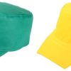 Odwracalna czapka P112564D żółty / zielony