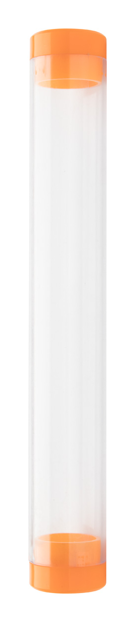 Etui-tuba na długopis P112845D pomarańcz / transparentny