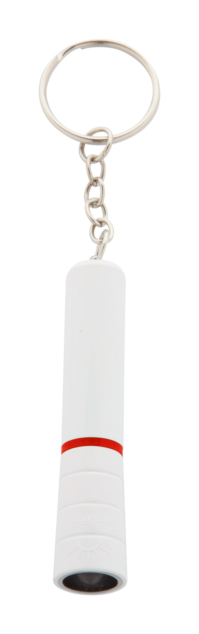 Mini latarka P112175D czerwony / biały